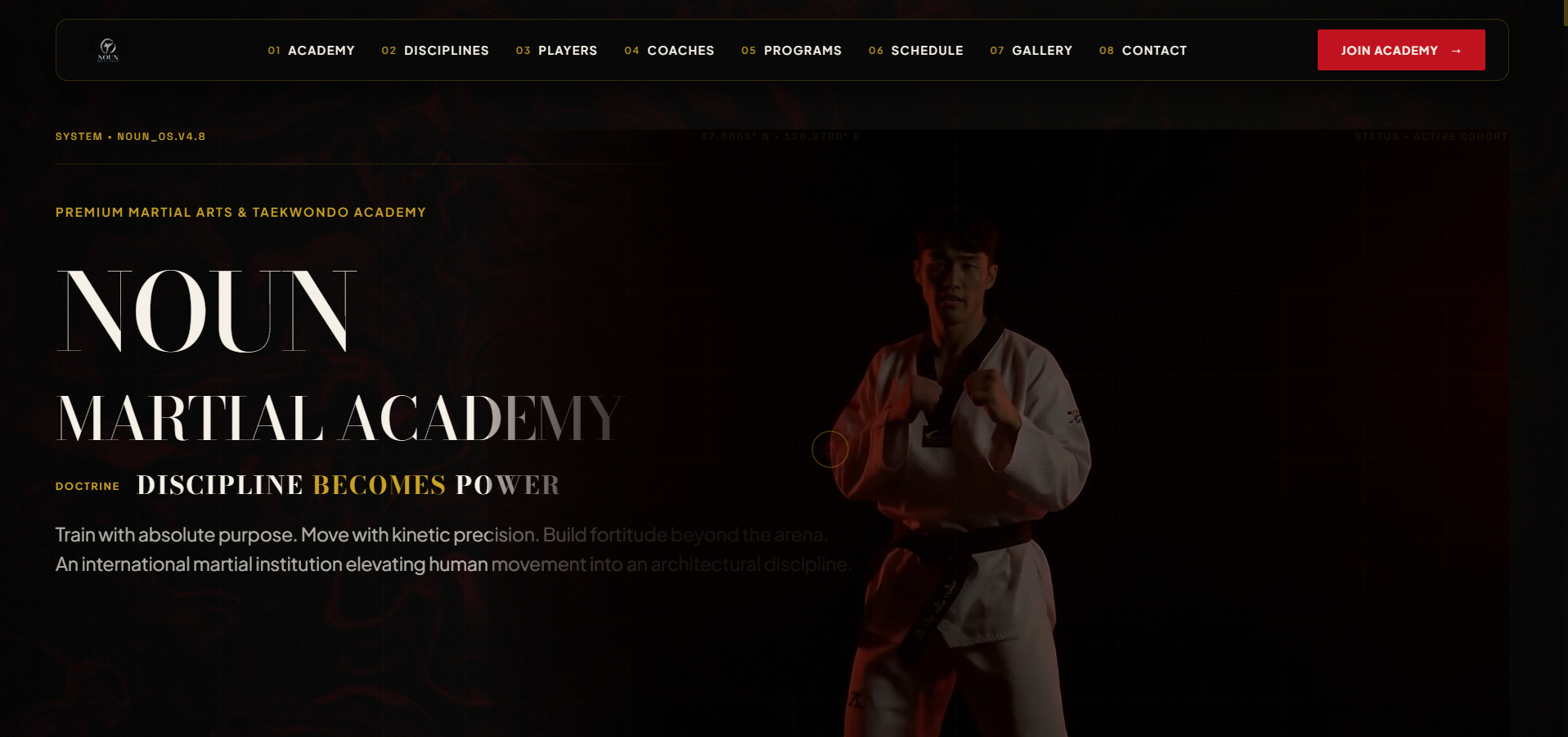 NOUN MARTIAL ART ACADEMY — Website by ZOKAYAA